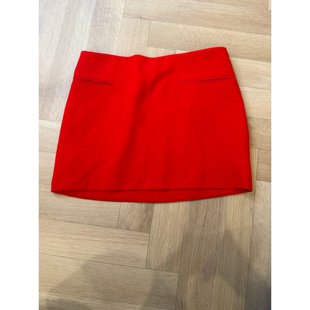 Ferragamo - Womens Red Mini Skirt- Original 42 - altered to fit like a 0-2 US